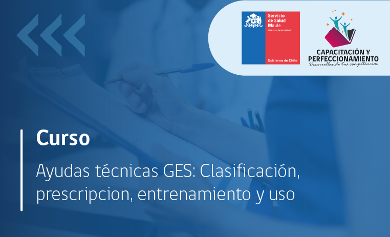 CURSO AYUDAS TECNICAS GES: CLASIFICACION, PRESCRIPCION, ENTRENAMIENTO Y USO